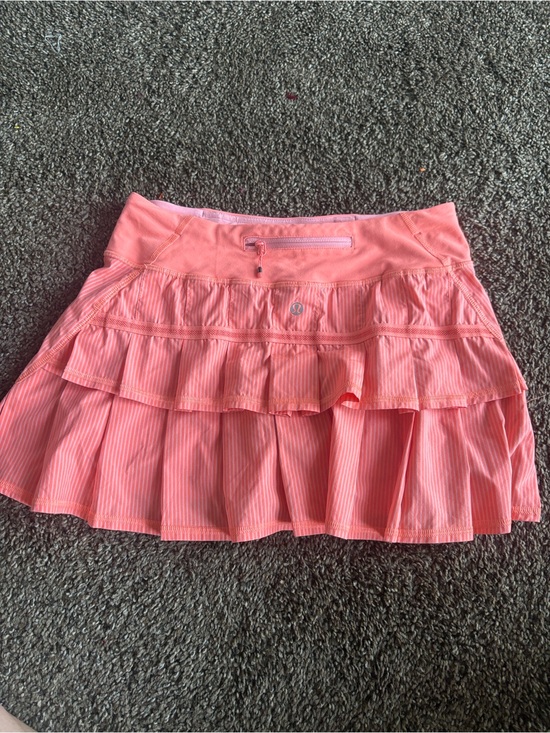 lululemon athletica Pants - RARE lululemon Run Pace Setter Wagon Stripe Pop Orange Bleached Coral Tennis